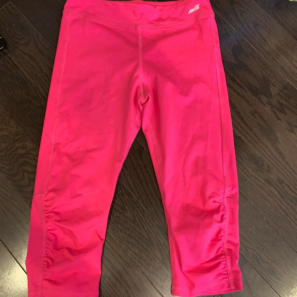 Pink Cropped Athletic Leggings